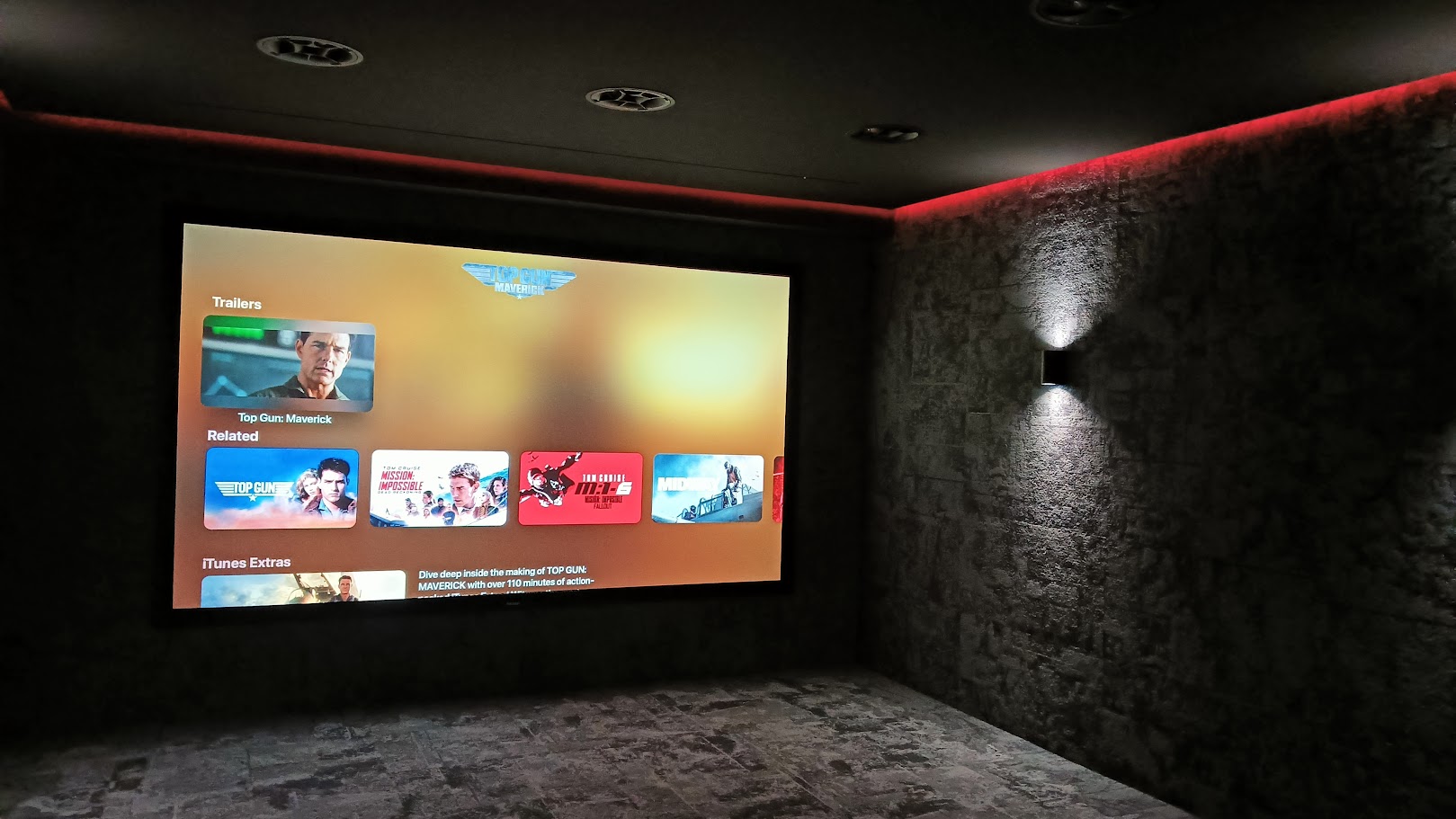 Showroom de cine privado